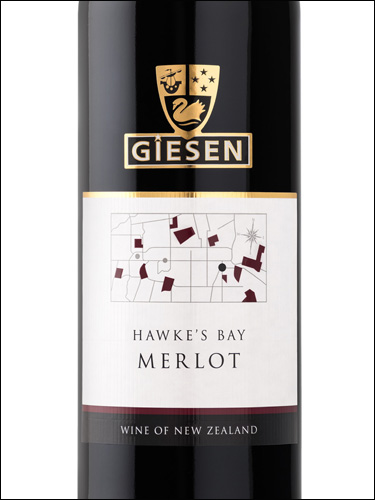 фото Giesen Merlot Hawke’s Bay Гизен Мерло Хокс-Бей Новая Зеландия вино красное