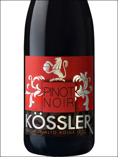 фото Kossler Pinot Nero Alto Adige DOC Кёсслер Пино Неро Альто Адидже Италия вино красное