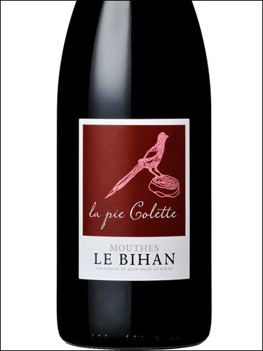 фото Mouthes le Bihan La pie Colette Rouge Cotes de Duras AOC Мут ле Биан ла пи Колет Руж Кот де Дюра Франция вино красное