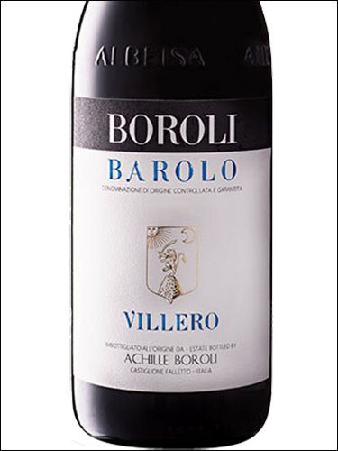 фото Boroli Barolo Villero DOCG Бороли Бароло Виллеро Италия вино красное