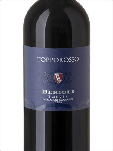 фото Berioli Topporosso Umbria IGT Бериоли Топпороссо Умбрия Италия вино красное