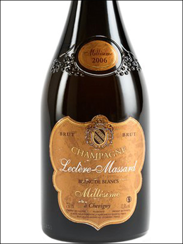фото Champagne Leclere-Massard Blanc de Blancs Brut Шампань Леклер-Массар Блан де Блан Брют Франция вино белое