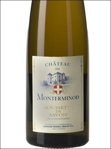 фото Chateau de Monterminod Roussette de Savoie AOC Шато де Монтермино Русетт де Савуа Франция вино белое
