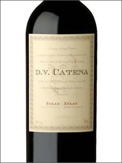 фото DV Catena Syrah-Syrah ДВ Катена Сира-Сира Аргентина вино красное
