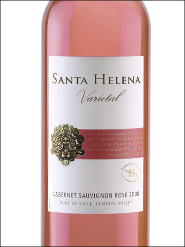 фото Santa Helena Varietal Cabernet Sauvignon Rose Valle Central DO Санта Элена Вариеталь Каберне Совиньон Розе Центральная Долина Чили вино розовое