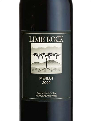фото Lime Rock Merlot Central Hawke's Bay Лайм Рок Мерло Центарльный Хокс-Бей Новая Зеландия вино красное