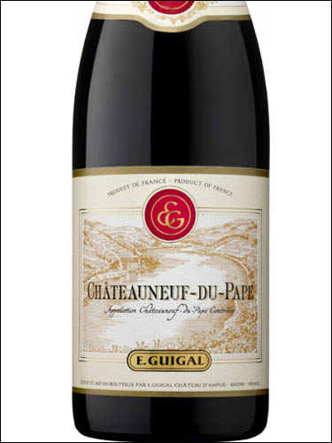 фото E.Guigal Chateauneuf-du-Pape AOC Э. Гигаль  Шатонеф-дю-Пап Франция вино красное