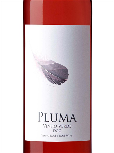 фото Pluma Vinho Verde Rose DOC Плюма Винью Верде розовое Португалия вино розовое