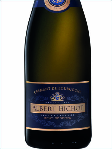фото Albert Bichot Brut Reserve Cremant de Bourgogne AOC Креман де Бургонь Брют Резерв Альбер Бишо Франция вино белое