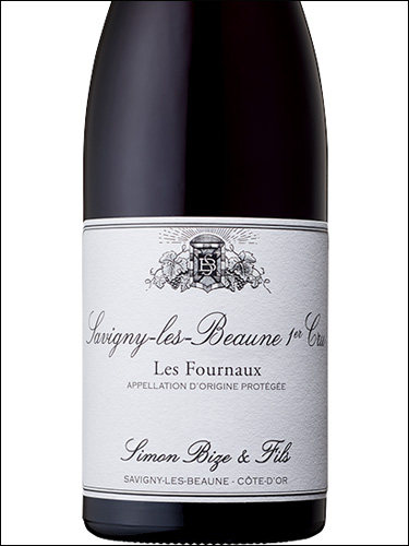 фото Simon Bize & Fils Savigny-les-Beaune Premier Cru Les Fournaux AOC Симон Биз э Фис Савиньи-ле-Бон Премье Крю Ле Форно Франция вино красное