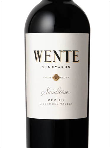 фото Wente Vineyards Sandstone Merlot Венте Виньярдс Сэндстоун Мерло США вино красное