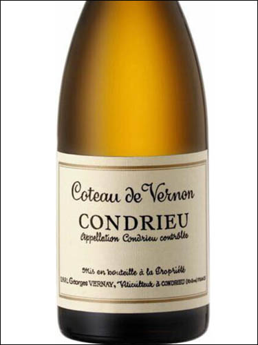 фото Domaine Georges Vernay Coteau de Vernon Condrieu AOC Домен Жорж Верне Кото де Вернон Кондрие Франция вино белое