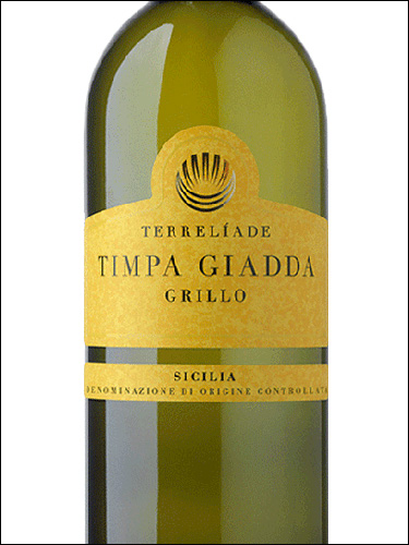 фото Terreliade Timpa Giadda Grillo Sicilia DOC Террельяде Тимпа Джадда Грилло Сицилия Италия вино белое