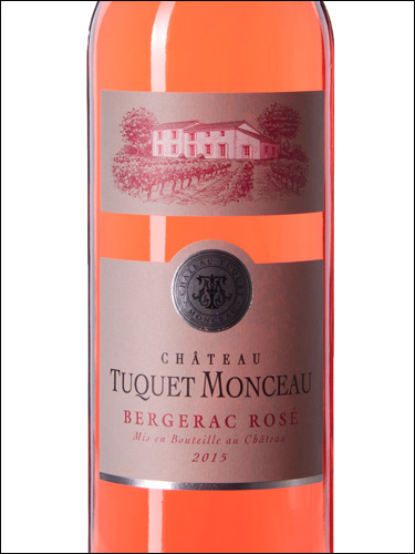 фото Chateau Tuquet Monceau Bergerac Rose AOC Шато Туке Монсо Бержерак Розе Франция вино розовое