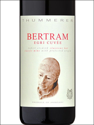 фото Thummerer Bertram Egri Cuvee Туммерер Бертрам Эгри Кюве Венгрия вино красное