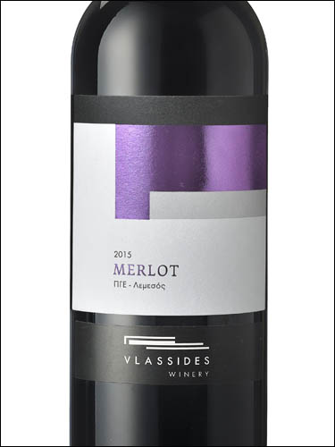 фото Vlassides Winery Merlot Lemesos PGI Влассидес Вайнери Мерло Лемесос Кипр вино красное