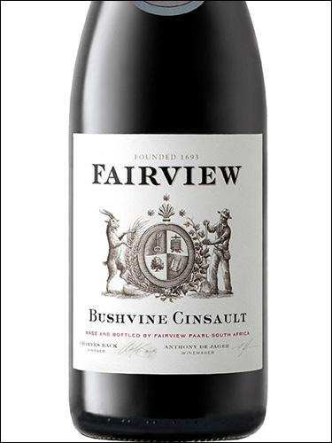 фото Fairview Bushvine Cinsault Фэирвью Бушвайн Сенсо ЮАР вино красное