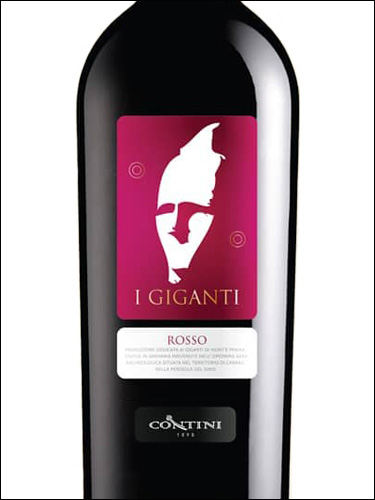 фото Contini I Giganti Rosso Tharros IGT Контини И Джиганти Россо Таррос Италия вино красное