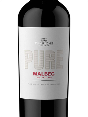 фото Trapiche Pure Malbec Трапиче Пьюр Мальбек Аргентина вино красное