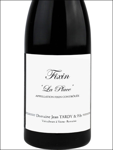 фото Domaine Jean Tardy & Fils Fixin La Place AOC Домен Жан Тарди & Фис Фисен Ла Плас Франция вино красное