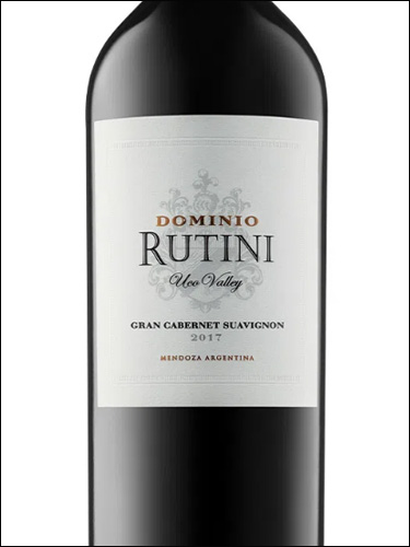 фото Rutini Dominio Gran Cabernet Sauvignon Рутини Доминио Гран Каберне Совиньон Аргентина вино красное