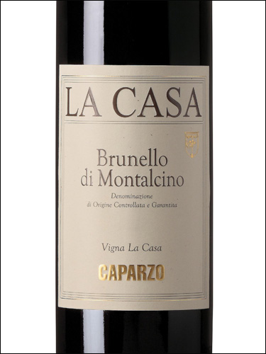 фото Caparzo La Casa Brunello di Montalcino DOCG Капарцо Ла Каза Брунелло ди Монтальчино Италия вино красное
