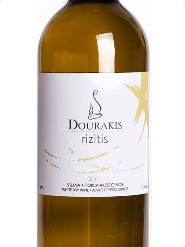 фото Dourakis Winery Rizitis White Chania PGI Дуракис Вайнери Ризитис Белое Ханья Греция вино белое