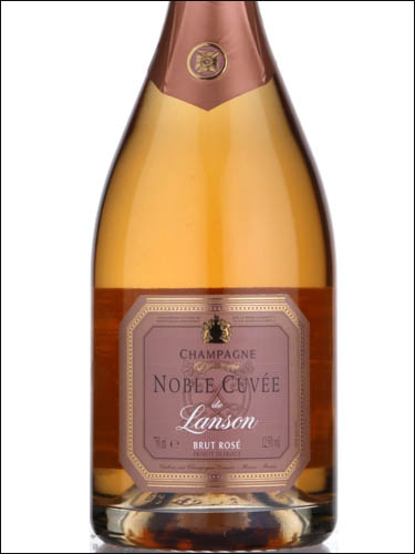 фото Champagne Noble Cuvee de Lanson Brut Rose Шампанское Нобль Кюве де Лансон Брют Розе Франция вино розовое