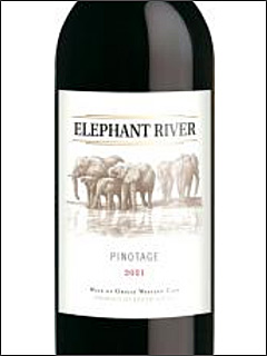 фото Elephant River Pinotage Элефант Ривер Пинотаж ЮАР вино красное