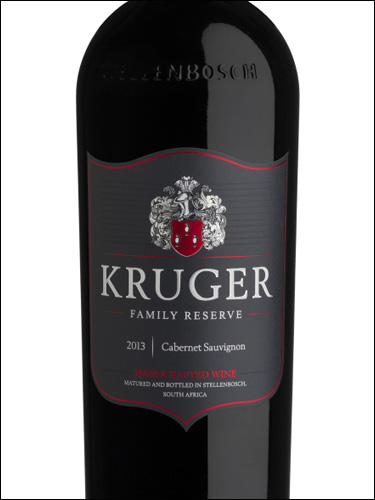 фото Kruger Family Reserve Cabernet Sauvignon Крюгер Фэмили Резерв Каберне Совиньон ЮАР вино красное