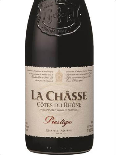 фото Gabriel Meffre La Chasse Prestige Cotes du Rhone АОC Габриэль Мэфр Ля Шас Престиж Кот дю Рон Франция вино красное