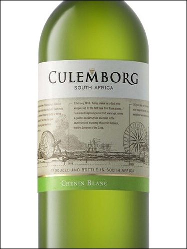 фото Culemborg Chenin Blanc Кулемборг Шенен Блан ЮАР вино белое