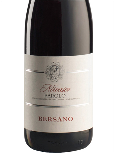 фото Bersano Nirvasco Barolo DOCG Берсано Нирваско Бароло Италия вино красное