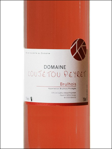 фото Domaine de Coujetou-Peyret Cuvee Rose Tradition Brulhois AOC Домен де Кужету-Пере Кюве Розе Традисьон Брюлуа Франция вино розовое