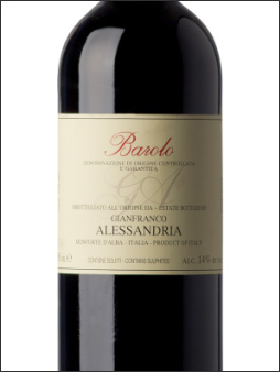 фото Gianfranco Alessandria Barolo DOCG Джанфранко Алессандрия Бароло Италия вино красное