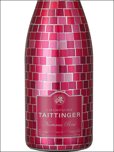 фото Champagne Taittinger Nocturne Rose Sec Шампанское Тэтенжэ Ноктюрн Розе Франция вино розовое