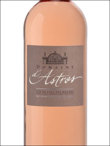 фото Domaine d'Astros Rose Maures IGP Домен д'Астро Розе Мор Франция вино розовое