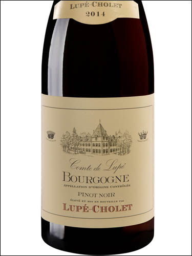 фото Lupe-Cholet Comte de Lupe Bourgogne Pinot Noir AOC Люпе-Шоле Конт де Люпе Бургонь Пино Нуар Франция вино красное