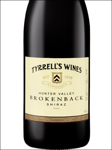 фото Tyrrell's Wines Brokenback Shiraz Hunter Valley Тиррелз Вайнз Шираз Брокенбэк Долина Хантер Австралия вино красное