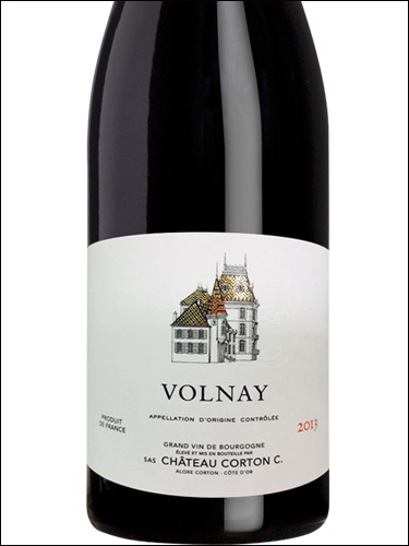 фото Chateau Corton C. Volnay AOC Шато Кортон К. Вольне Франция вино красное