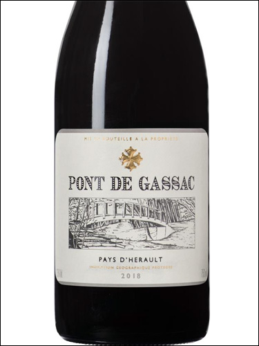 фото Pont de Gassac Rouge Pays d’Herault IGP Пон де Гассак Руж Пэи де д'Эро Франция вино красное