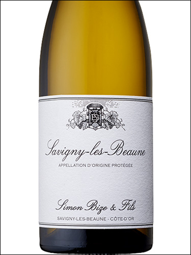 фото Simon Bize & Fils Savigny-les-Beaune Blanc AOC Симон Биз э Фис Савиньи-ле-Бон Блан Франция вино белое