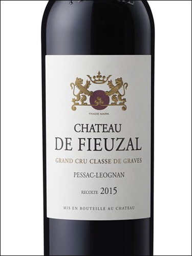 фото Chateau de Fieuzal Rouge Grand Cru Classe de Graves Pessac-Leognan AOC Шато де Фьезаль Руж Пессак-Леоньян Франция вино красное