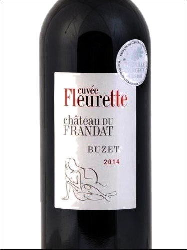 фото Chateau du Frandat cuvee Fleurette Buzet AOC Шато дю Франда кюве Флёрет Бюзе Франция вино красное