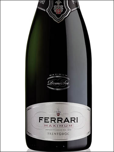 фото Ferrari Maximum Demi-Sec Trento DOC Феррари Максимум Деми-Сек Тренто ДОК Италия вино белое