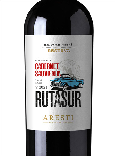 фото  Aresti Ruta Sur Reserva Cabernet Sauvignon Арести Рута Сур Резерва Каберне Совиньон Чили вино красное