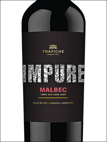 фото Trapiche Impure Malbec Трапиче Импьюр Мальбек Аргентина вино красное