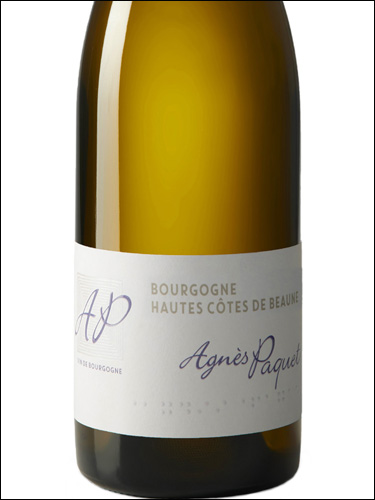 фото Agnes Paquet Bourgogne Hautes Cotes de Beaune Blanc AOC Аньес Паке Бургонь От Кот де Бон Блан Франция вино белое