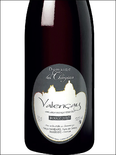 фото Domaine des Champieux Valencay Rouge AOC Домен де Шампьё Валансе Руж Франция вино красное
