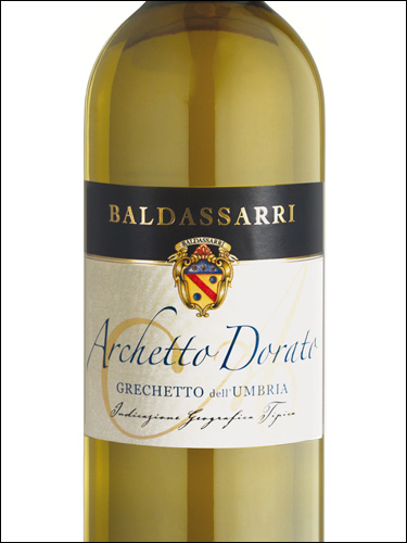 фото Baldassarri Archetto Dorato Umbria Grechetto IGT Бальдассарри Аркетто Дорато Умбрия Грекетто Италия вино белое